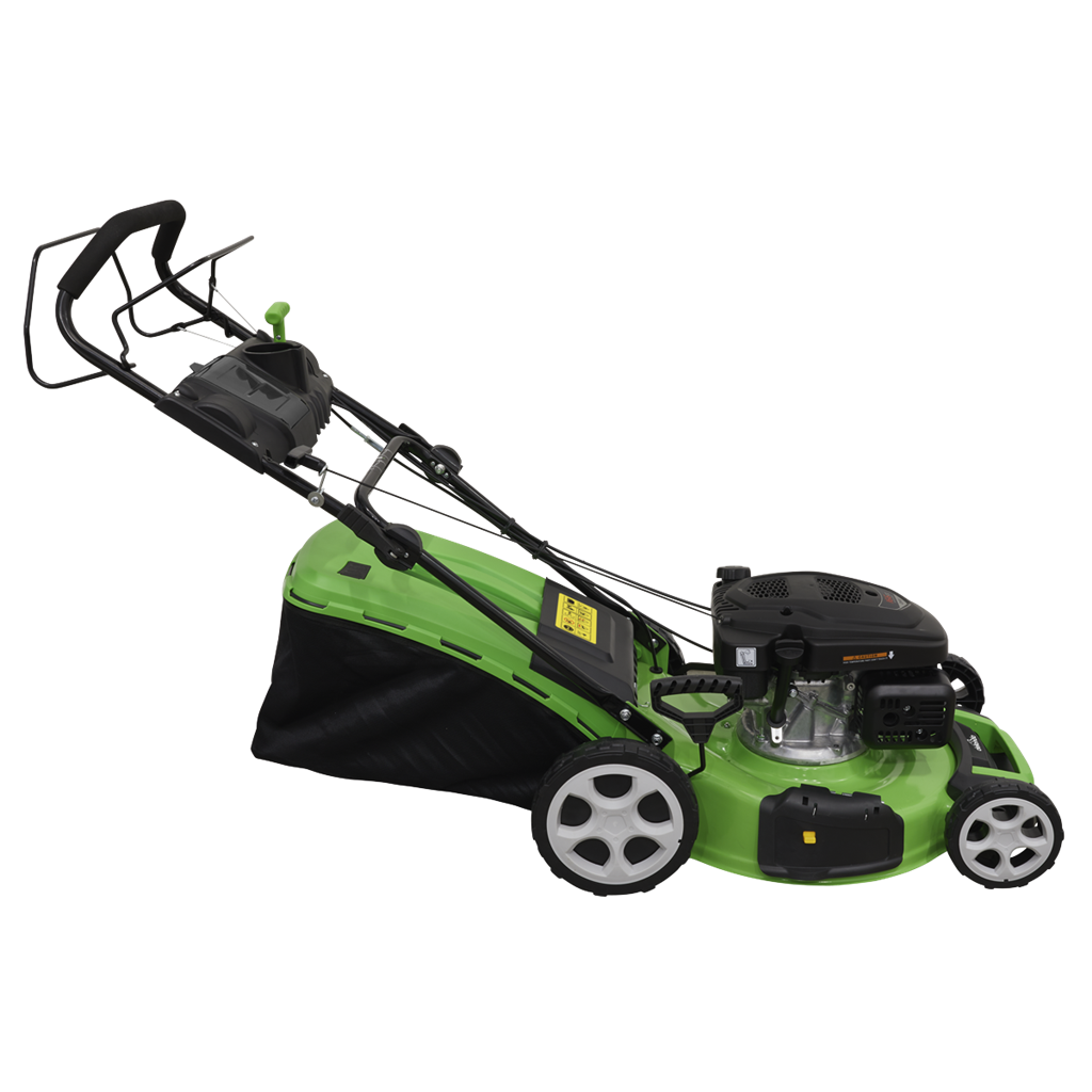 Dellonda Self-Propelled Petrol Lawnmower Grass Cutter with Height Adjustment & Grass Bag 170cc 20"/51cm 4-Stroke Engine