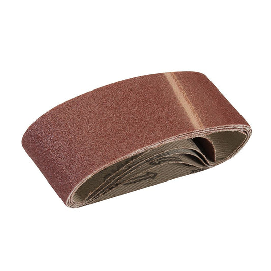 Silverline Sanding Belts 60 x 400mm 5pk - 80 Grit