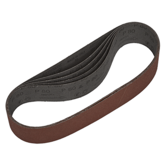 50 x 686mm Sanding Belt 80Grit - Pack of 5