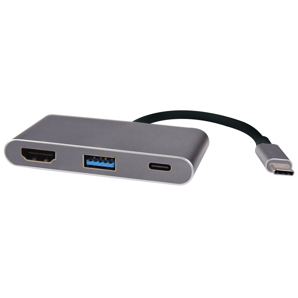 3 Port Slim USB3.0 Type-C Hub