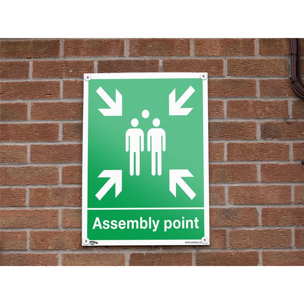 Worksafe&#174; Assembly Point Safety Sign - Rigid Plastic