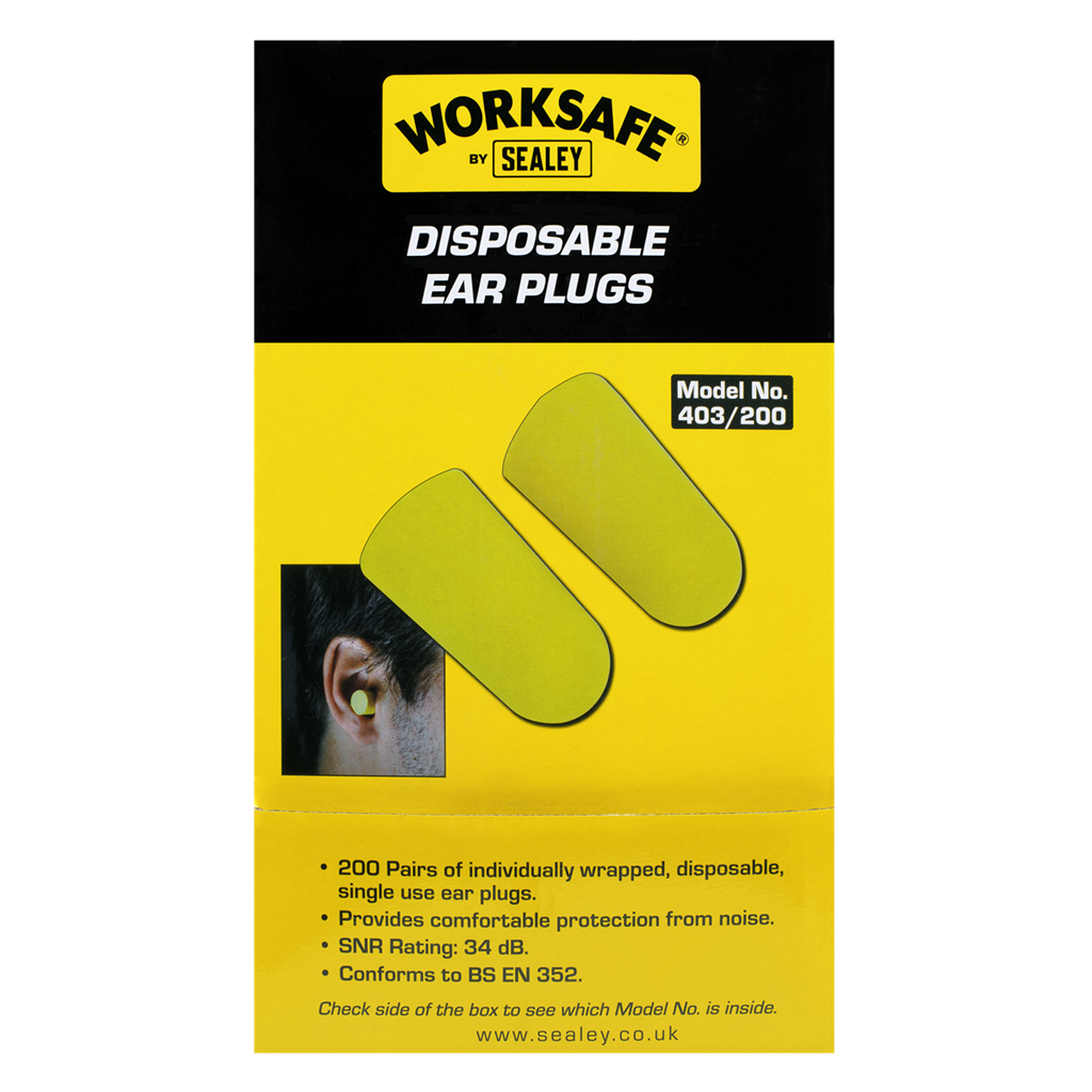 Worksafe&#174; Disposable Ear Plugs - 200 Pairs