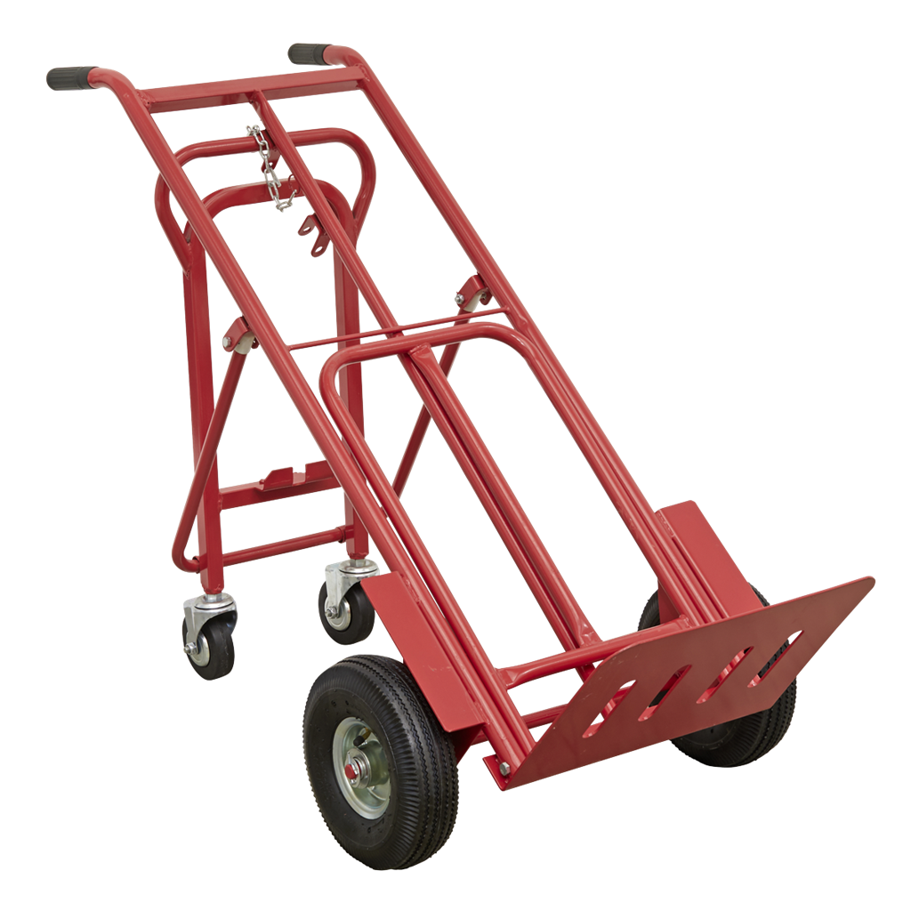 3-in-1 Sack Truck with Pneumatic Tyres 250kg Capacity