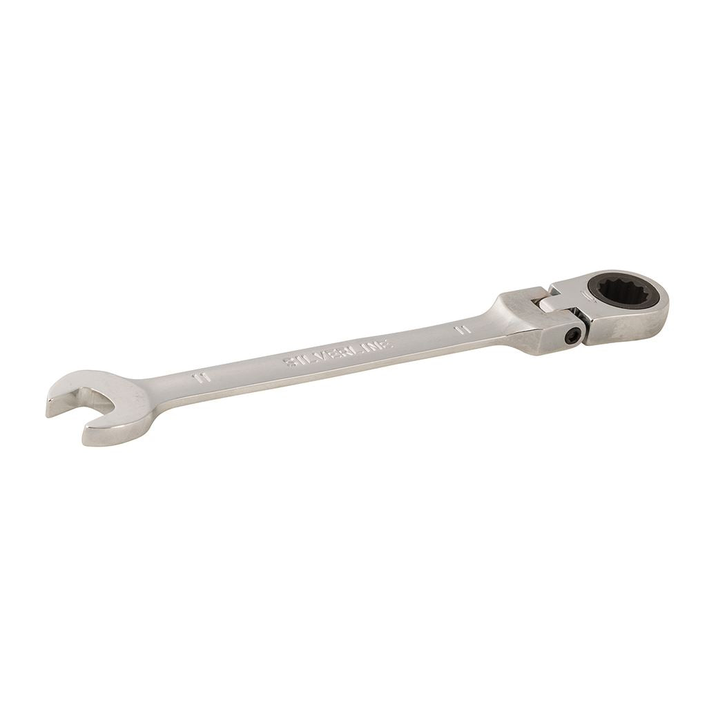 Silverline Flexible Head Ratchet Spanner - 11mm