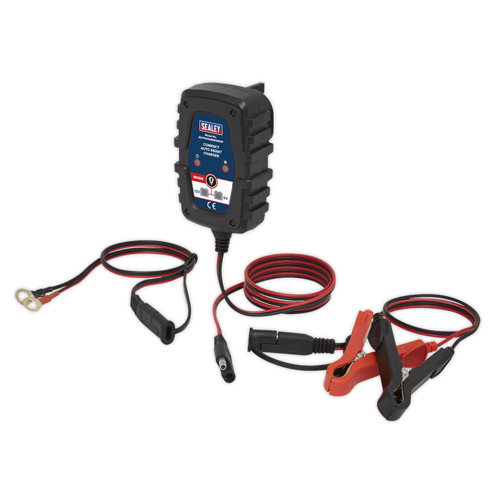 6/12V Compact Smart Trickle Charger & Maintainer 1A