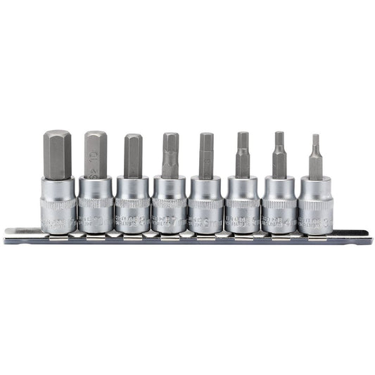 Metric Hex. Socket Bit Set, 3/8"" Sq. Dr., 48mm (8 Piece)