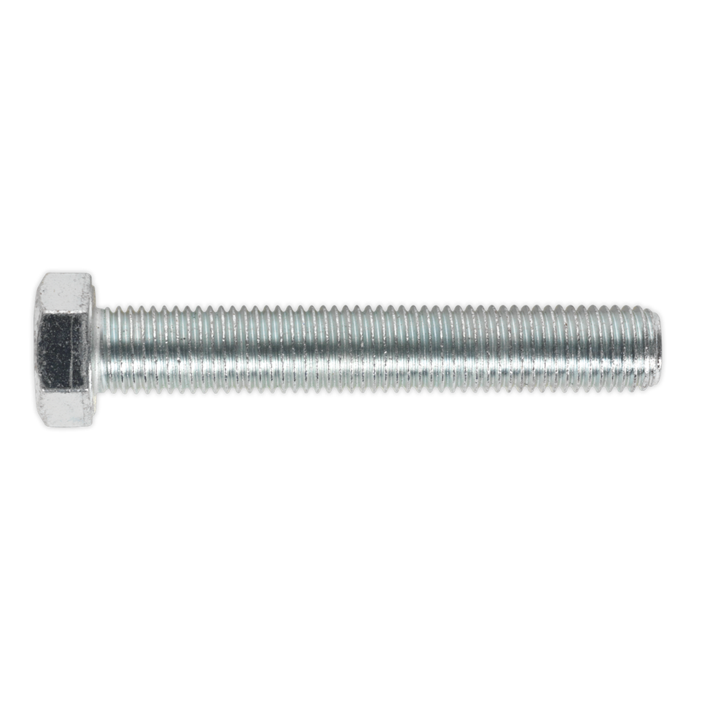 8.8 Zinc Plated HT Setscrew M16 x 100mm, DIN 933 - Pack of 5