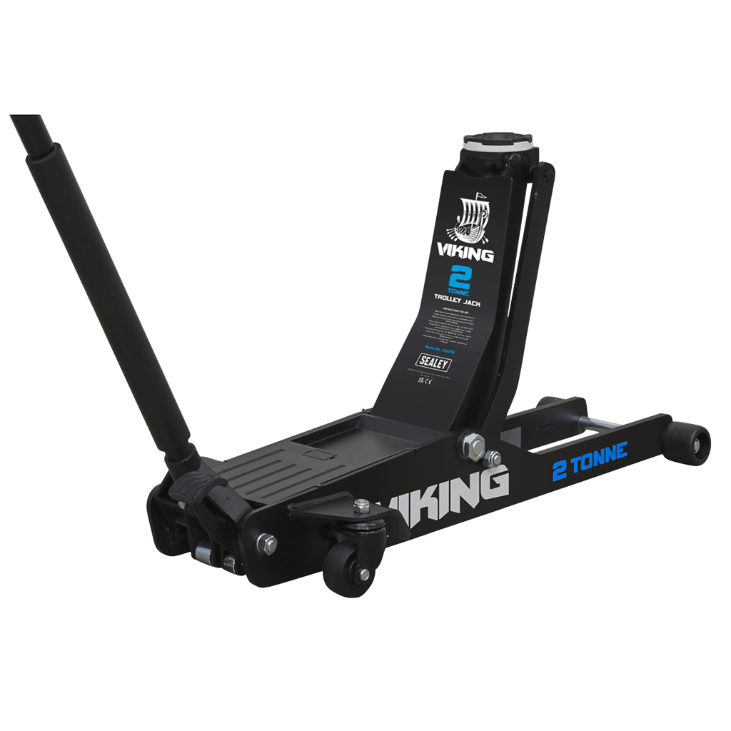 Viking Low Profile Professional Long Reach Trolley Jack with Rocket Lift 2 Tonne