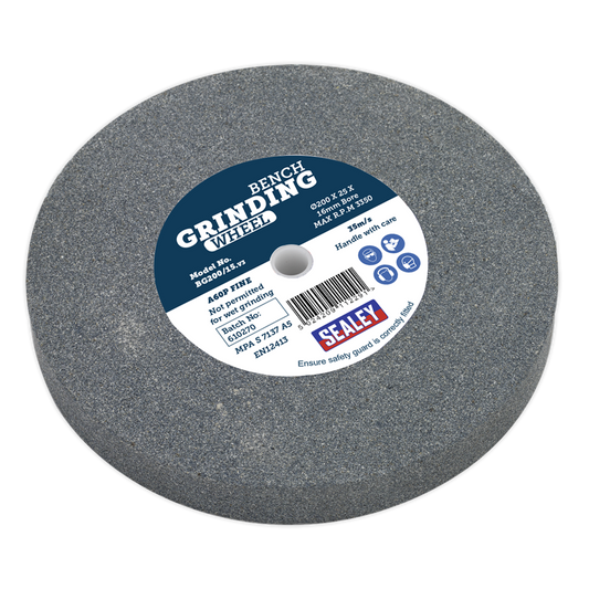 200 x 25mm Grinding Stone 16mm Bore - A60P Fine