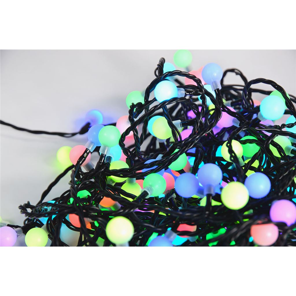 20m Multicolour 14mm Berry Lights - Remote