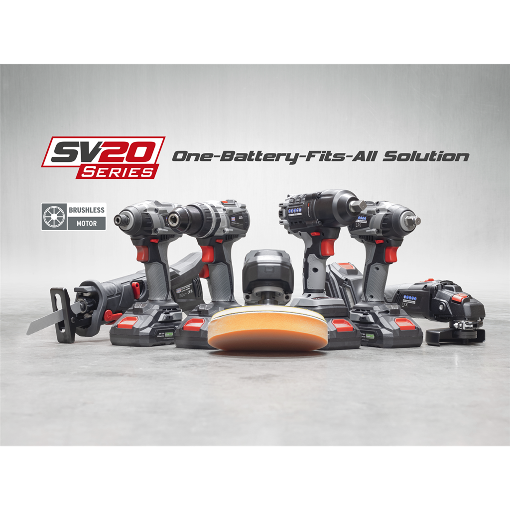 Premier SV20 Series 180mm Brushless Cordless Rotary Polisher Kit 20V 4Ah