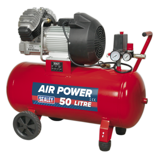 50L V-Twin Direct Drive Air Compressor 3hp