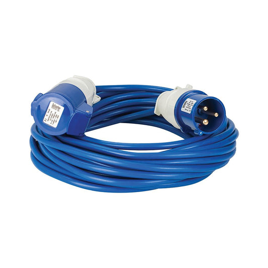 Defender Extension Lead Blue 2.5mm2 16A 14m - 230V