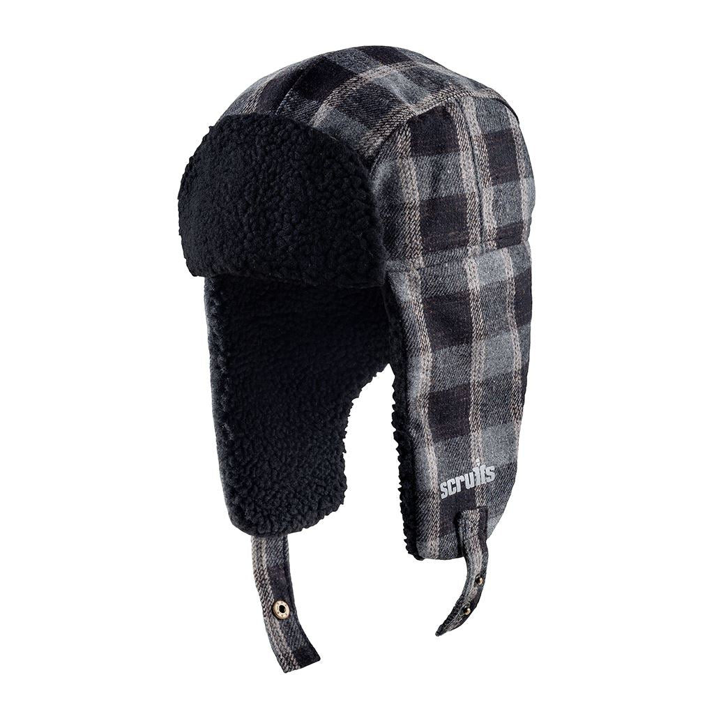 Scruffs Trade Trapper Hat Black/Grey - One Size