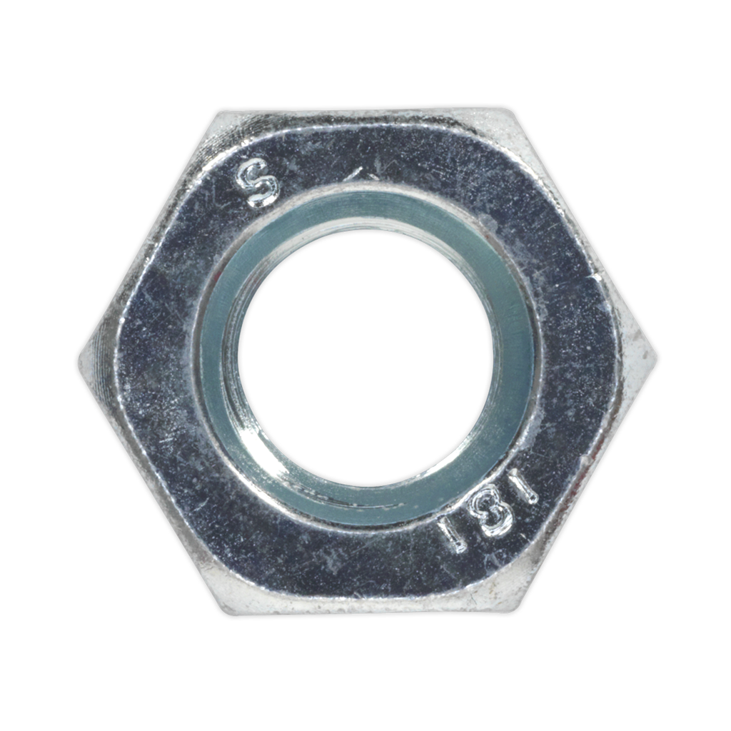 Zinc Plated Steel Nut M10, DIN 934 - Pack of 100