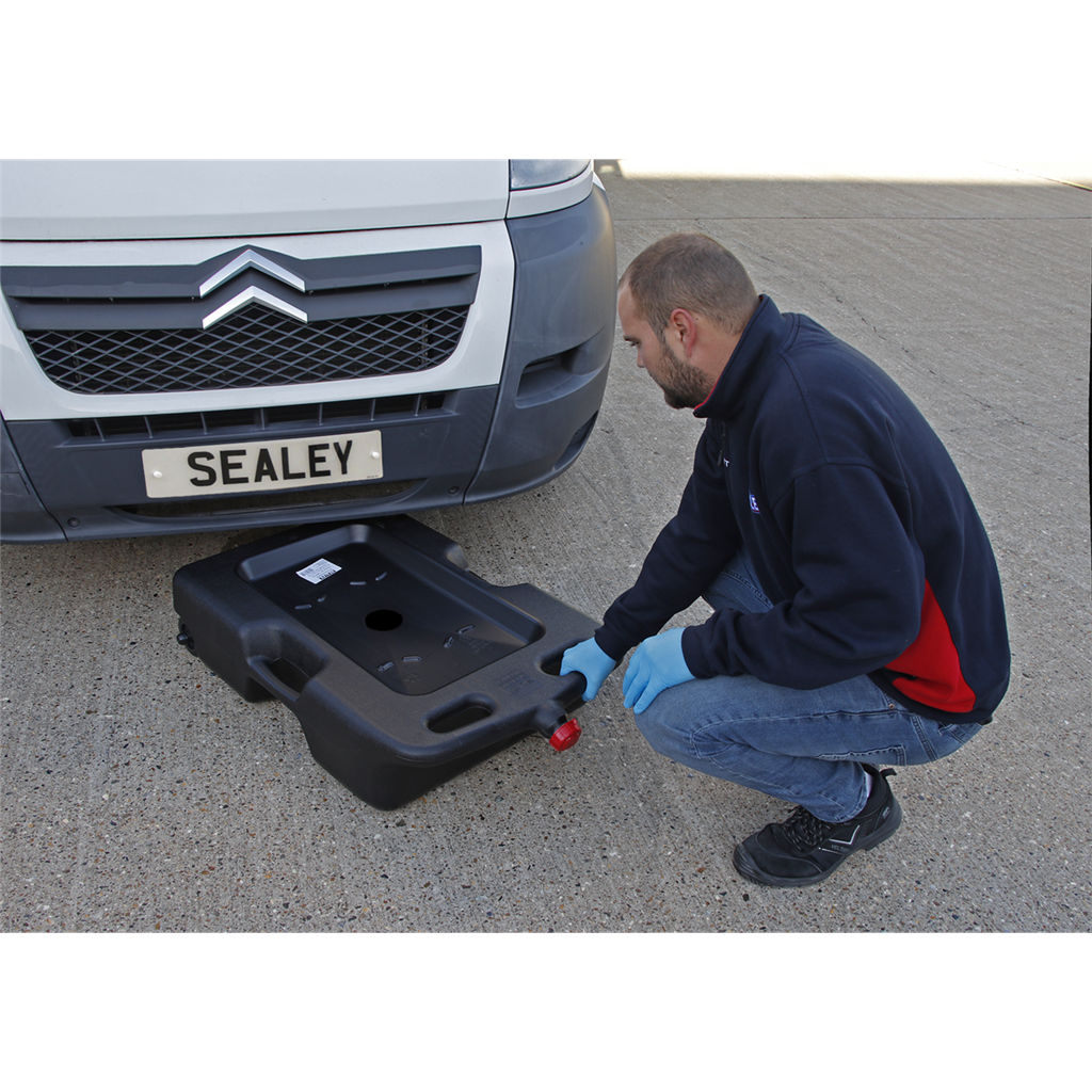 Oil/Fluid Drain & Recycling Container with Wheels 57L
