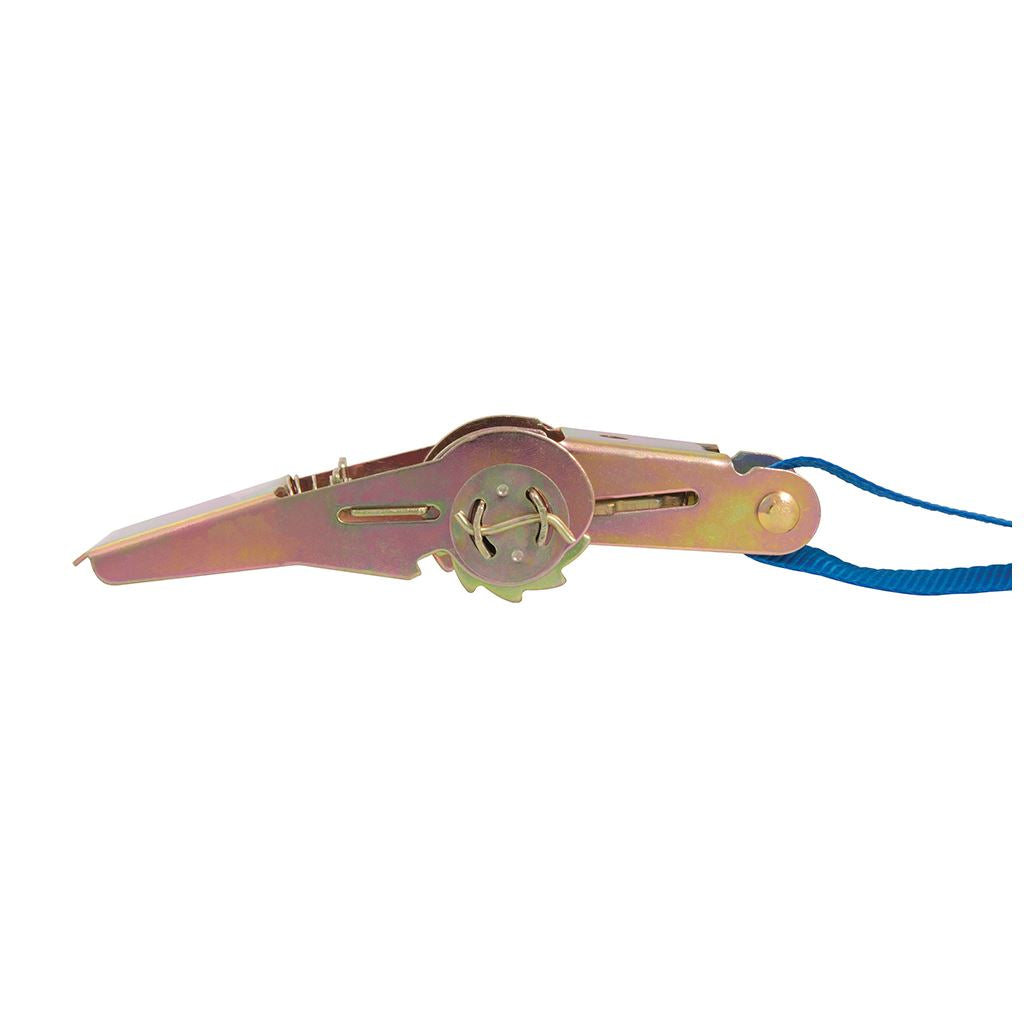 Silverline Ratchet Tie Down Strap S-Hook - 4.5m x 25mm - Rated 250kg Capacity 500kg