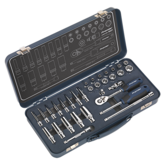 1/4"Sq Drive Lock-On? Socket Set 32pc