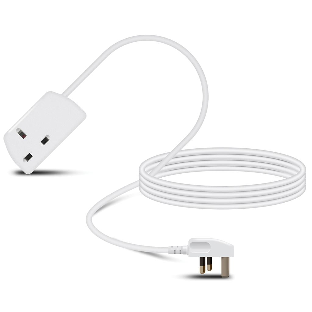 1 Eagle Single Gang Extension Lead White