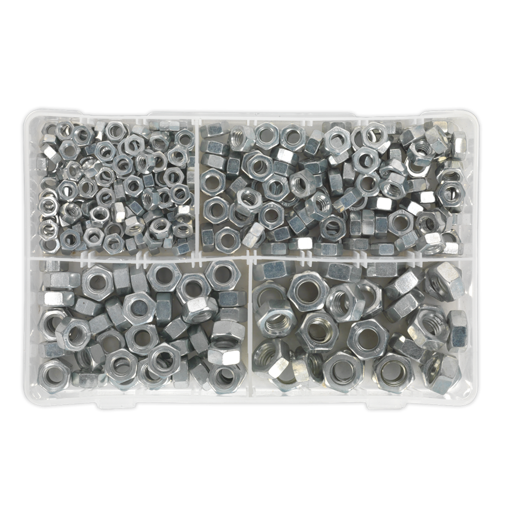 Steel Nut Assortment DIN 934 - 1/4"-1/2"UNF 320pc
