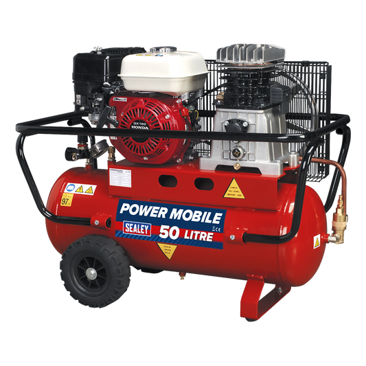 50L Belt Drive Air Compressor with Petrol Engine 5.5hp