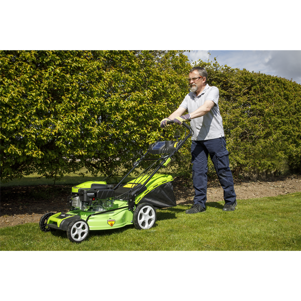 Dellonda Self-Propelled 4-Stroke Petrol Lawnmower 18"(46cm)