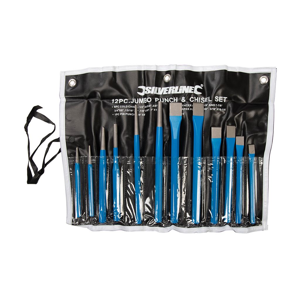 Silverline Punch & Chisel Set 12pce - 12pce