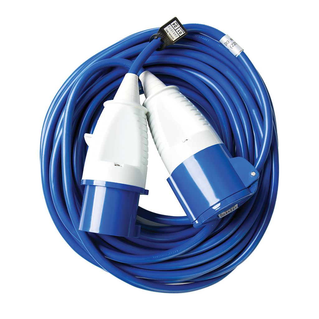 Defender Arctic Extension Lead Blue 2.5mm2 32A 25m - 230V