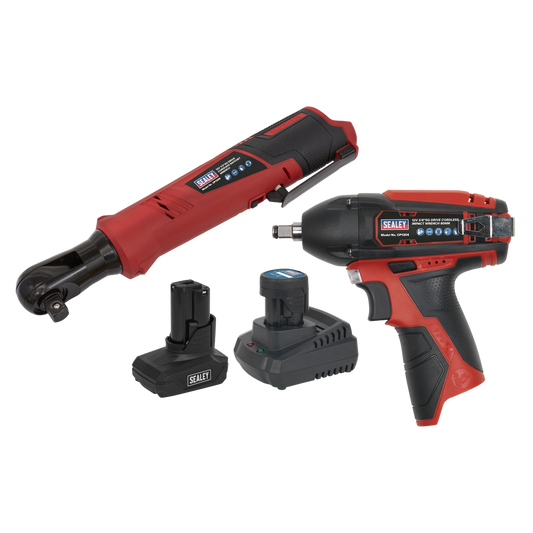 2 x SV12 Series Cordless Power Tool Kit 12V - 2 Batteries