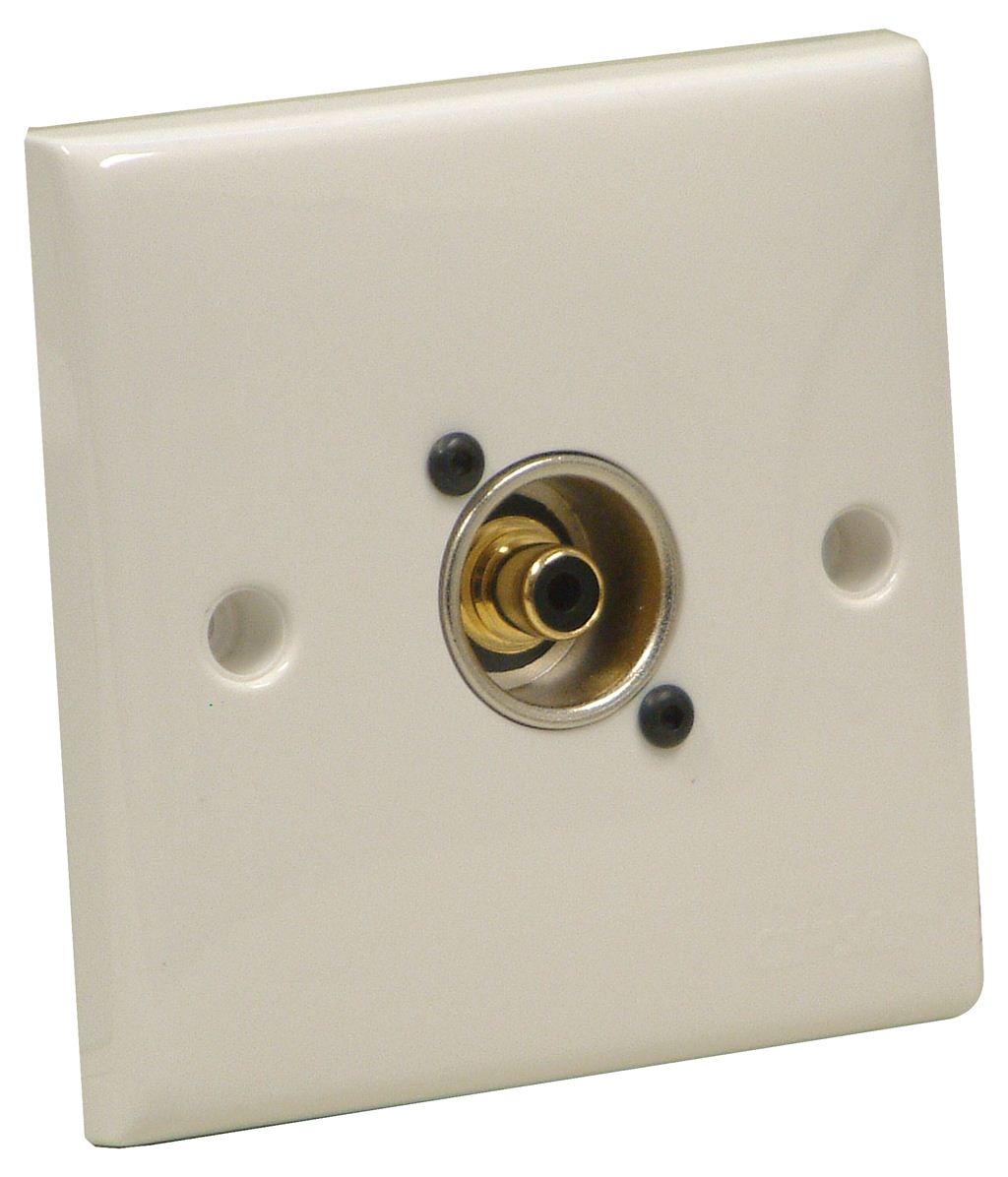 Wall Plate With 1 x Neutrik Phono Socket (NF2D-0)