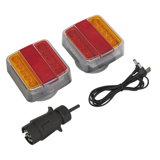 Wireless SMD LED Rear Trailer Light Set 2pc