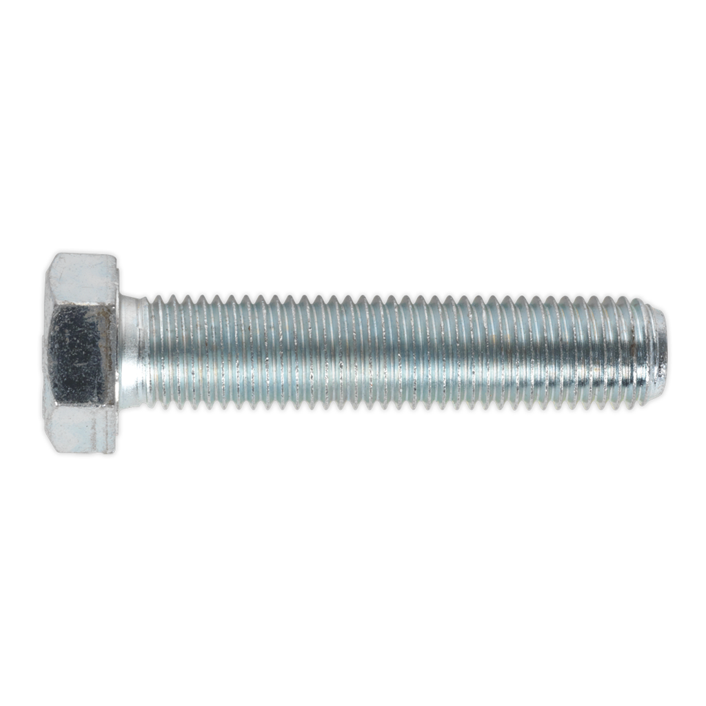 8.8 Zinc Plated HT Setscrew M16 x 75mm, DIN 933 - Pack of 10