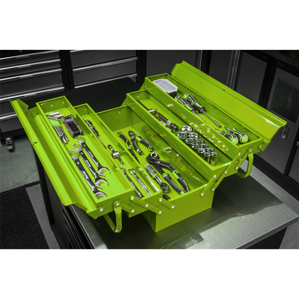 4 Tray Cantilever Toolbox 530mm - Green