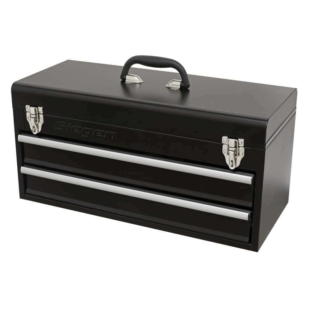 Siegen Portable Tool Chest 2 Drawer with Tool Kit 90pc