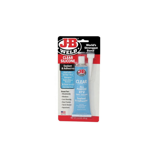 J-B Weld Clear Silicone - 85g Pack of 6