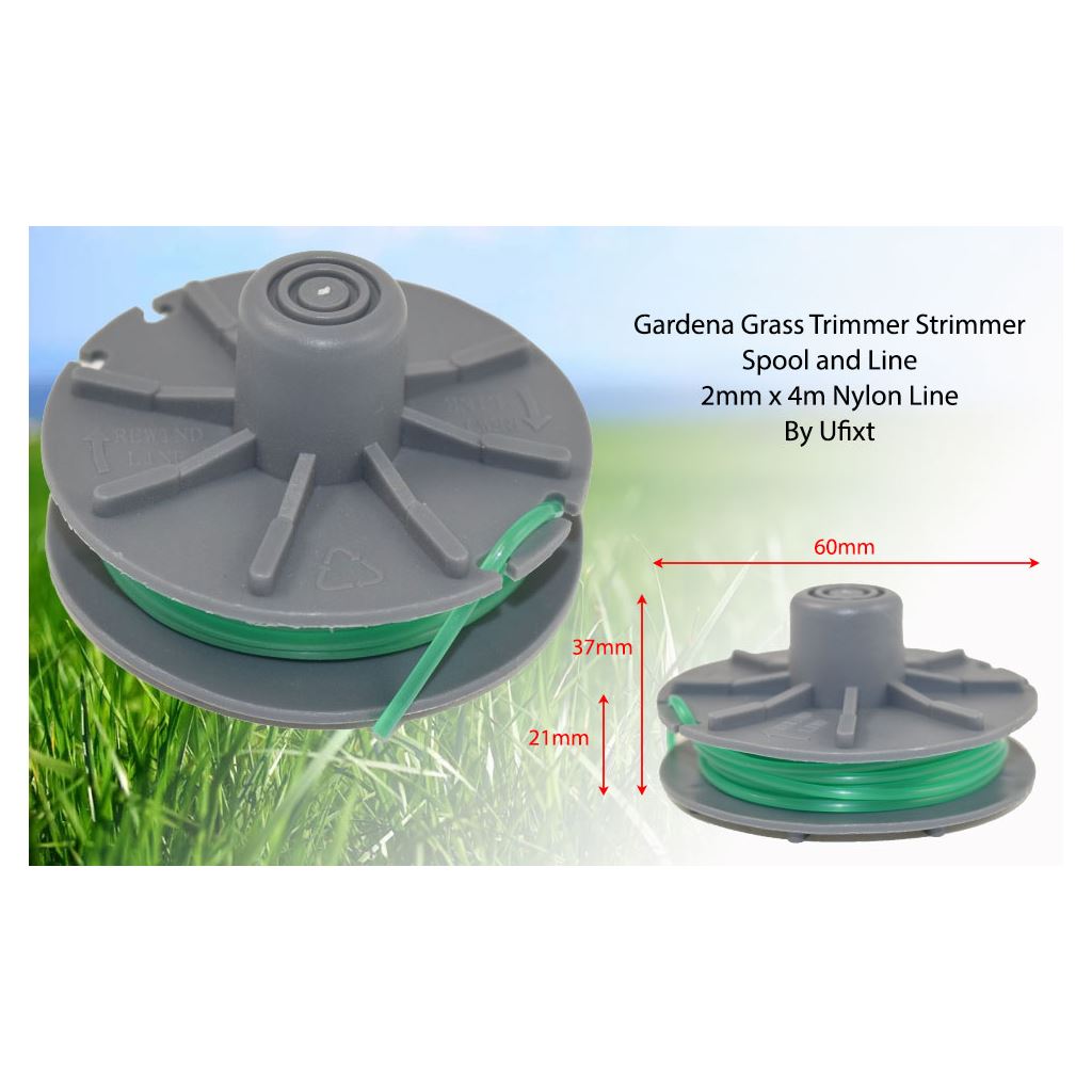 Gardena-Compatible Strimmer Spool & Line 2mm x 4m - Replacement for 05309-20