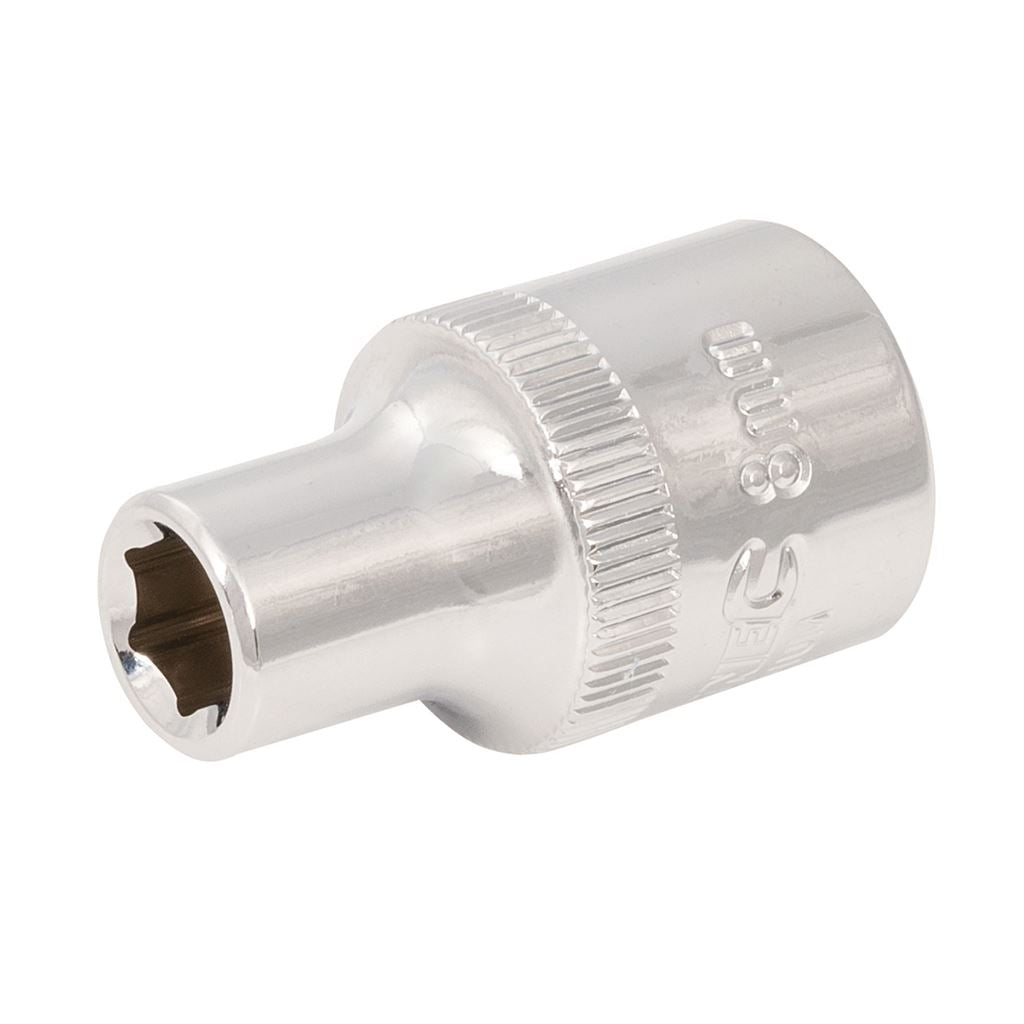 Silverline Socket 1/2" Drive 6pt Metric - 8mm