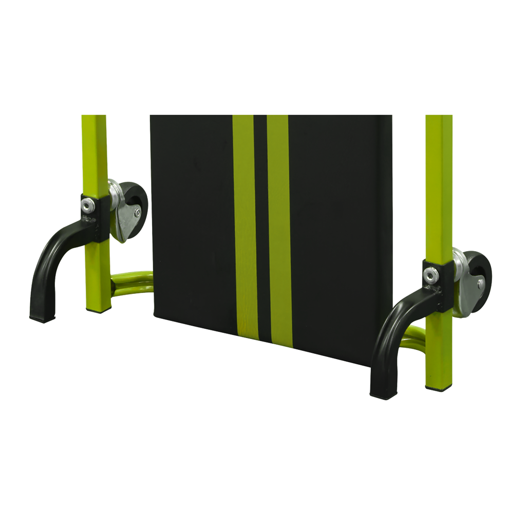 36" Deluxe American-Style Creeper with Steel Frame & 6 Wheels - Green