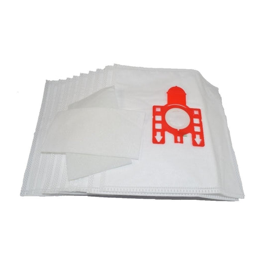 10 x FJM Vacuum Cleaner Dust Bags & Filters for Miele Type Cat & Dog (Red Tab) | Compatible by Ufixt