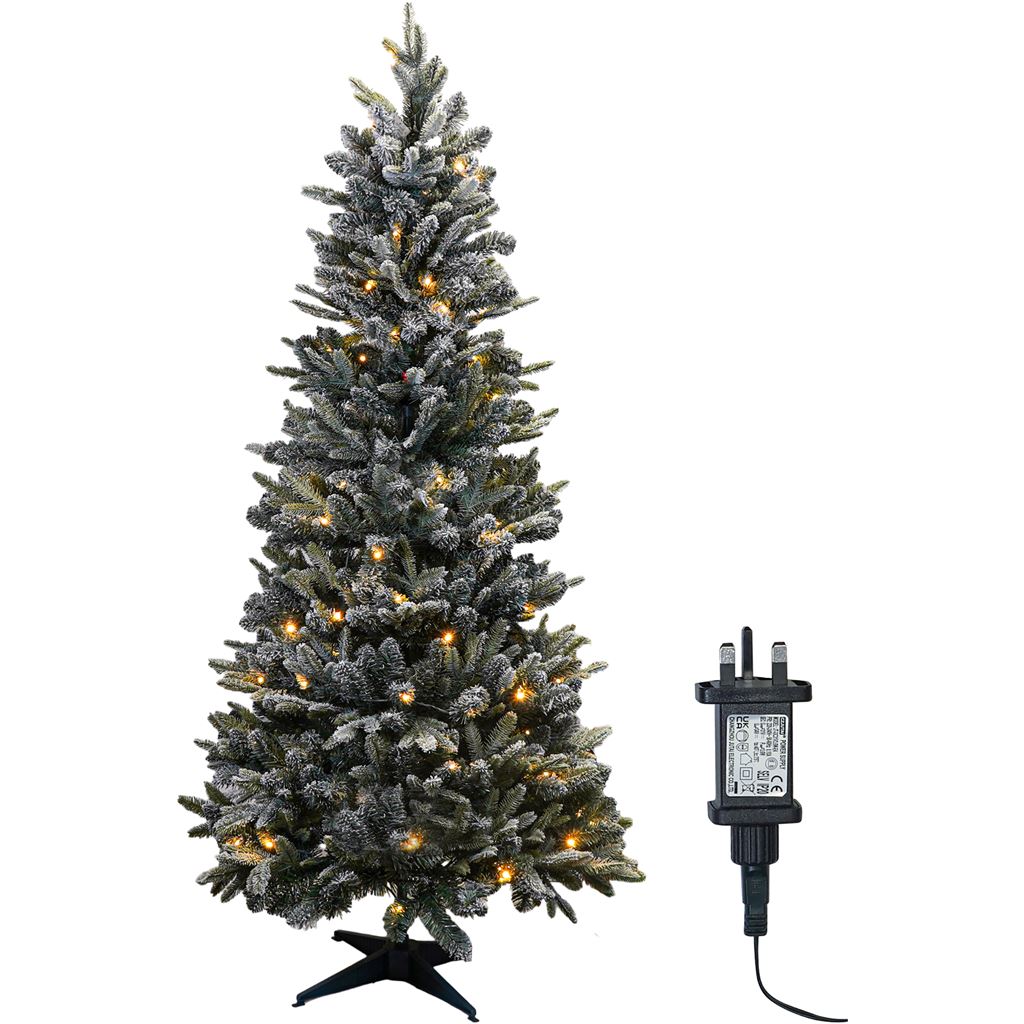 Xmas Haus Pop-Up Pine Effect Pre Lit Christmas Tree with Timer Power Supply