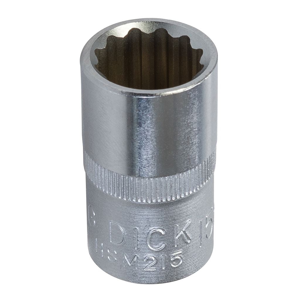 King Dick Socket SD 1/2" Metric 12pt - 15mm