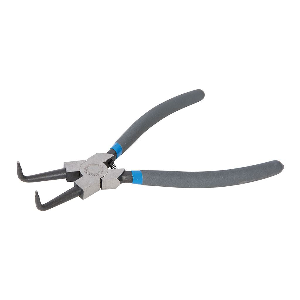 Silverline Bent Nose Internal Circlip Pliers - 230mm