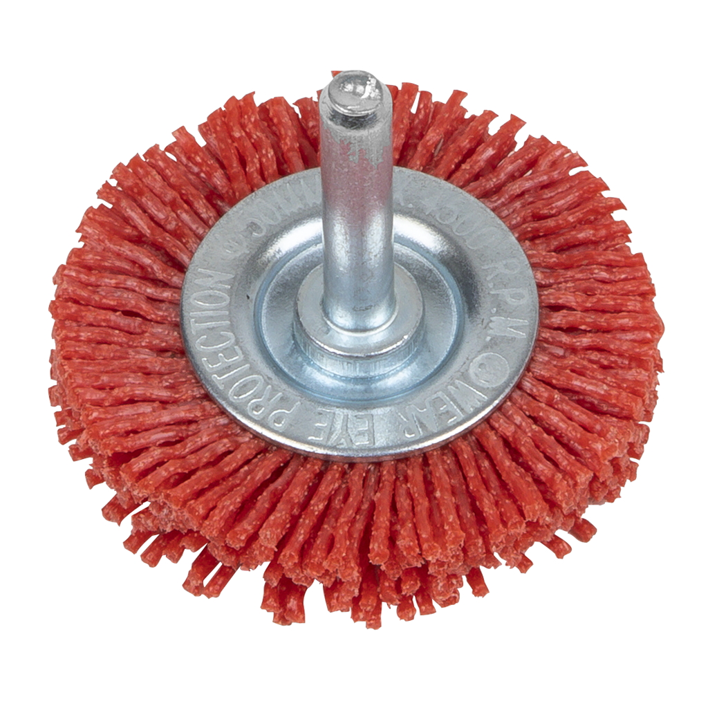 50mm Nylon Filament Circular Brush with 6mm Shaft