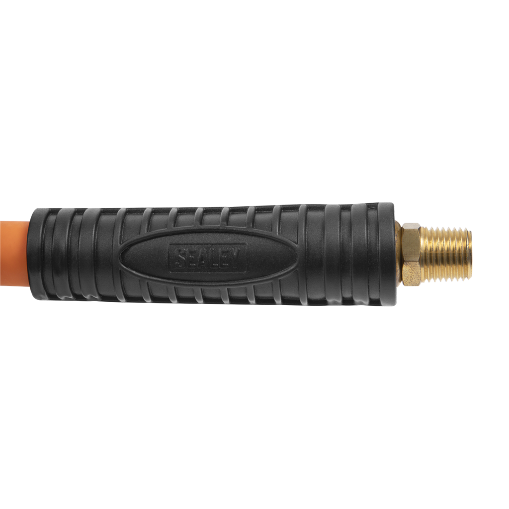 15m Retractable High-Visibility Hybrid Air Hose with Steel Reel 10mm ID