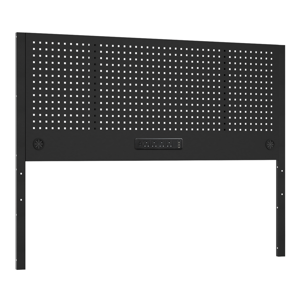 Superline PRO&#174; Modular Pegboard Back Panel with Power Bar 1800mm