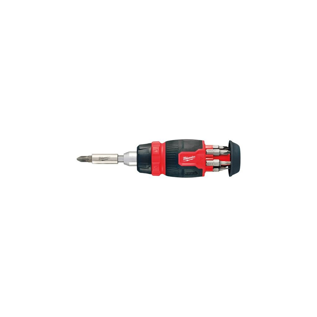 8 in 1 Compact Ratcheting Multi-Bit Screwdriver