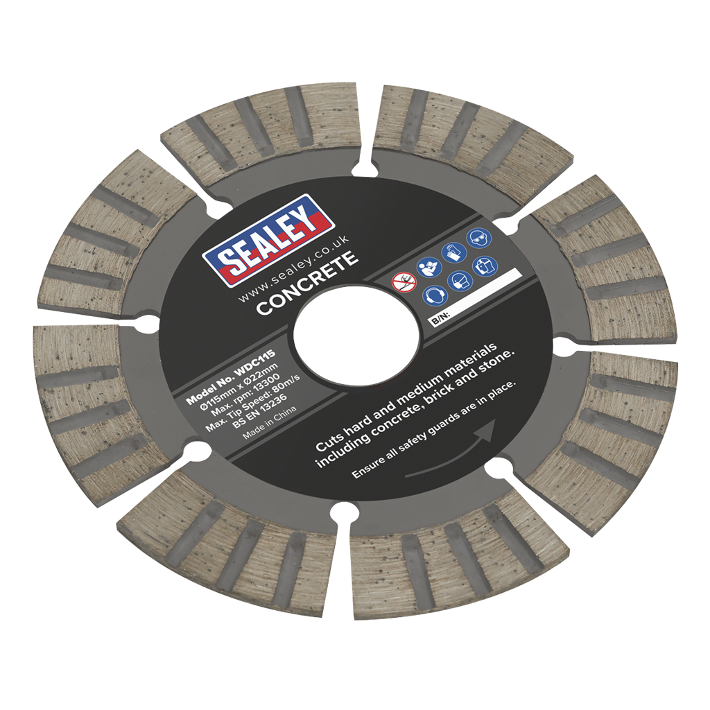 Wet/Dry Use Diamond Blade for Concrete Cutting 115mm