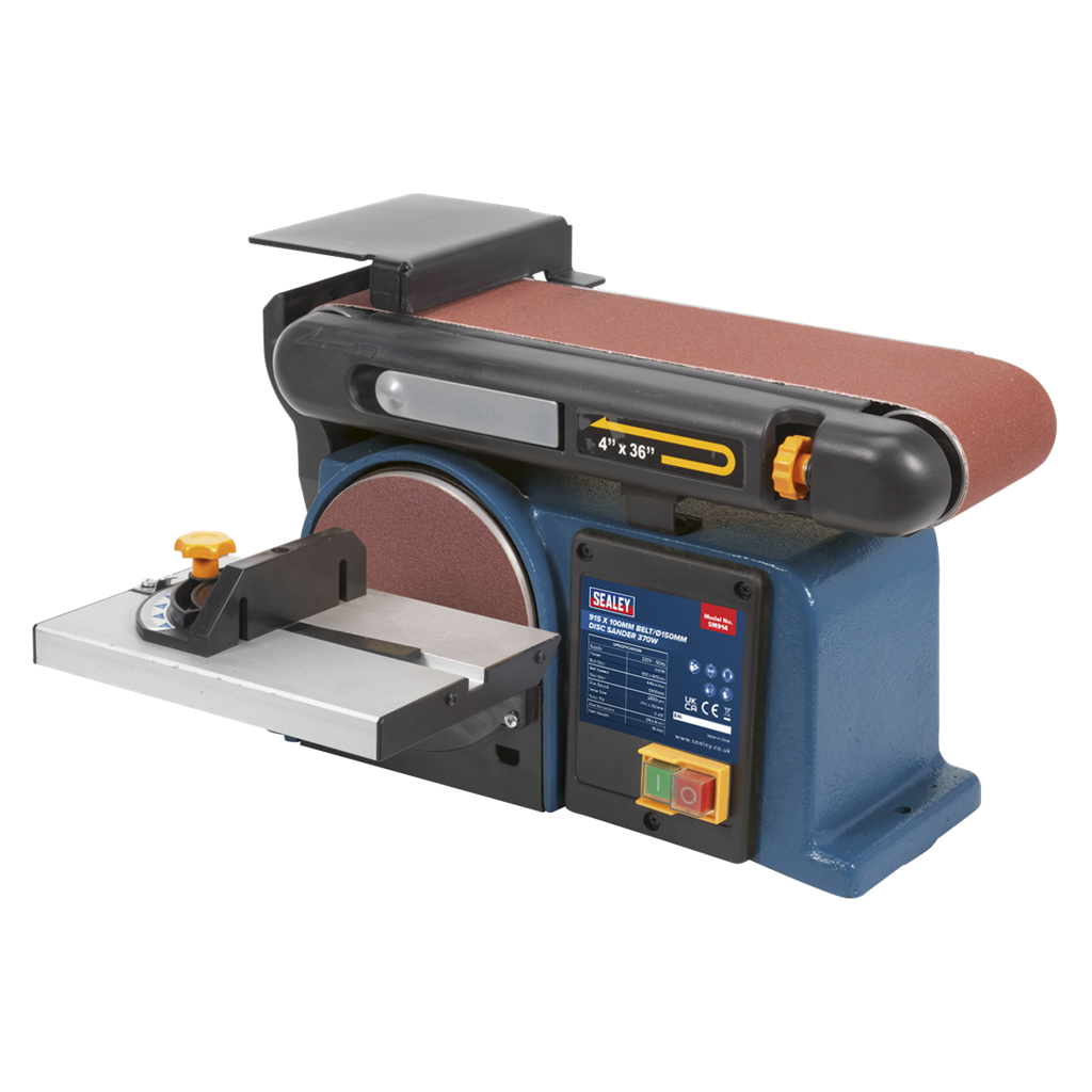 915 x 100mm Belt/150mm Disc Sander 370W/230V