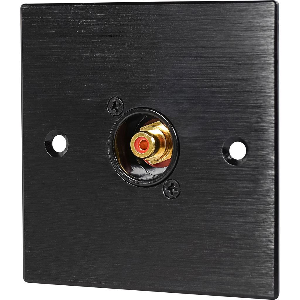 1 x Phono Socket Wall Plate Metal