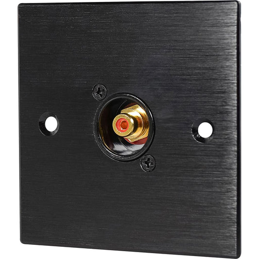 1 x Phono Socket Wall Plate Metal